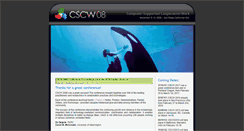 Desktop Screenshot of cscw2008.org