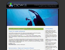 Tablet Screenshot of cscw2008.org